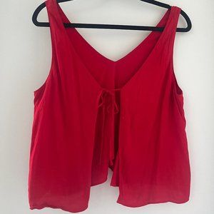 Aritzia Wilfred Free Red Kempner Blouse (Size M)